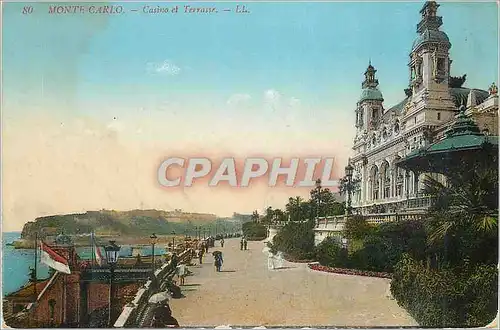 Cartes postales Monte Carlo Casino et Terrasse
