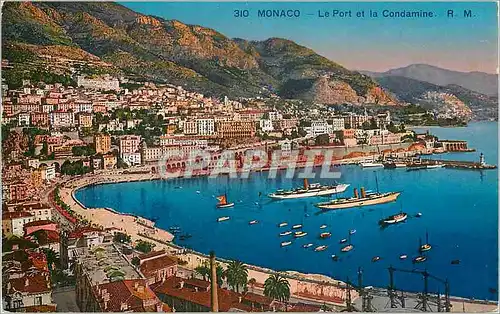 Cartes postales Monaco Le Port et la Condamine