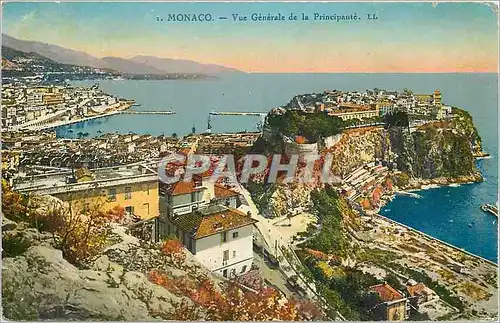 Cartes postales Monaco Vue generale de la Principaute
