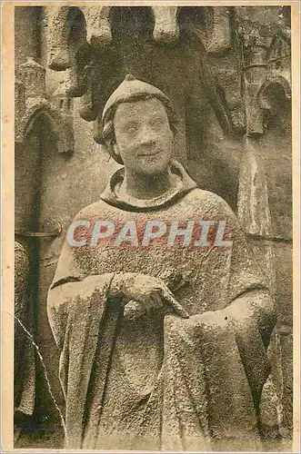 Cartes postales Cathedrale d Amiens Facade Occidentale Le prophete Aggee