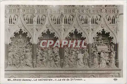 Cartes postales Amiens Somme La cathedrale La vie de St Firmin