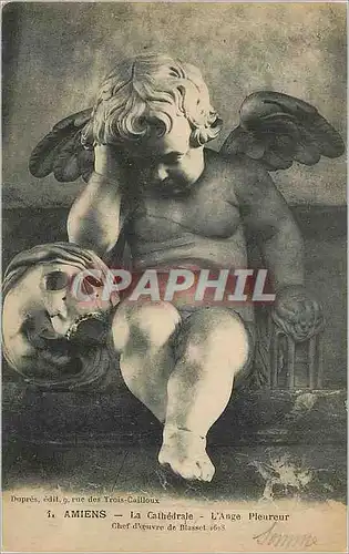 Cartes postales Amiens La Cathedrale L Ange Pleureur
