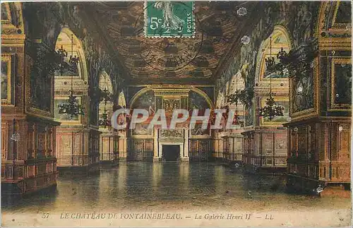 Ansichtskarte AK Le Chateau de Fontainebleau La Galerie Henri II