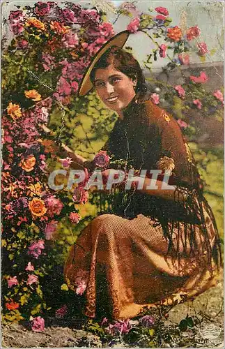 Cartes postales Cote d Azur Cueillette des Roses