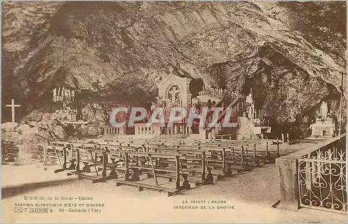 Cartes postales La Sainte Baume Interieur de la Grotte