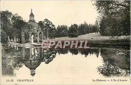 Cartes postales Chantilly Le Chateau L Ile d Amour