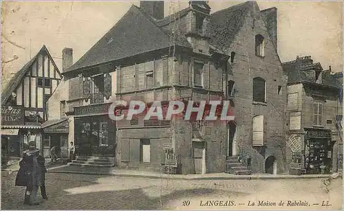 Ansichtskarte AK Langeais La Maison de Rabelais