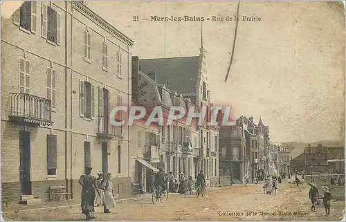 Cartes postales Mers les Bains Rue de la Prairie