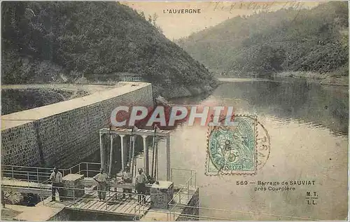 Cartes postales L Auvergne Barrage de Sauviat pres Courpiere