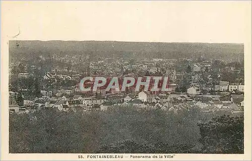 Ansichtskarte AK Fontainebleau Panorama de la Ville