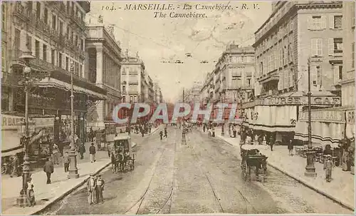 Cartes postales Marseille La Cannebiere