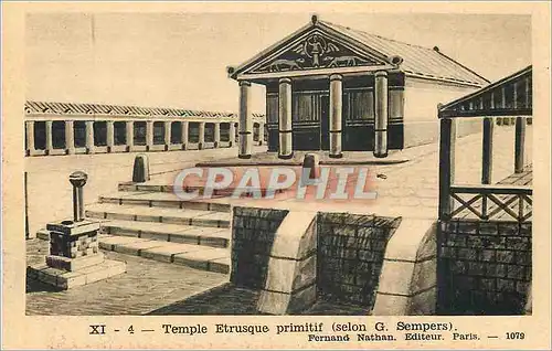 Cartes postales Temple Etrusque primitif