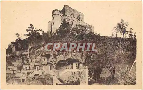 Ansichtskarte AK Montrichard L et Ch Le Donjon Les Maisons Troglodytes