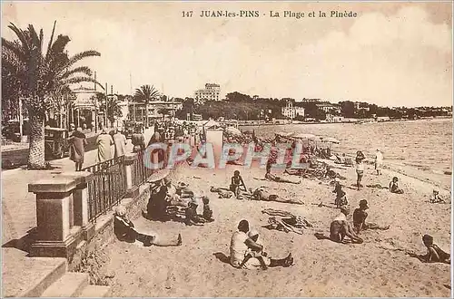 Cartes postales Juans les Pins La Plage et la Pinede