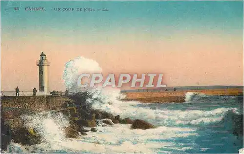 Cartes postales Cannes Un Coup de Mer Phare