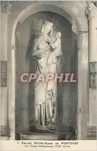 Ansichtskarte AK Eglise Notre Dame de Pontoise La Vierge miraculeuse