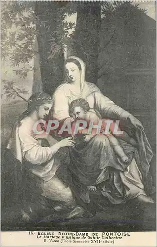 Cartes postales Eglise Notre Dame de Pontoise Le Mariage mystique de Sainte Catherine