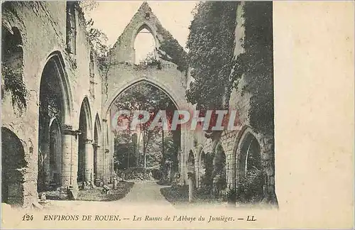 Ansichtskarte AK Environs de Rouen Les ruines de l Abbaye du Jumieges