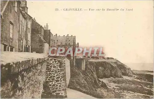 Cartes postales Granville Vue sur la Muraille du Nord