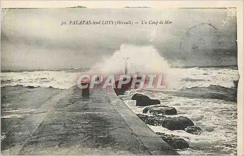 Cartes postales Palavas les Lots Herault Un coip de Mer