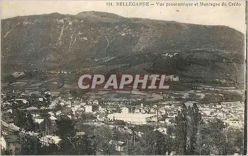 Cartes postales Bellegarde Vue panoramique et Montagne du Credo