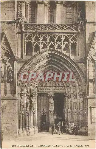 Cartes postales Bordeaux Cathedrale St Andre Portail Nord