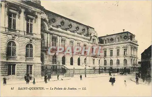 Ansichtskarte AK Saint Quentin Le Palais de Justice