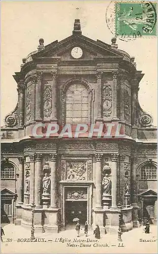 Ansichtskarte AK Bordeaux L Eglise Notre Dame