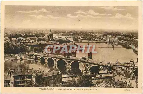 Cartes postales Toulouse Vue generale sur la Garonne
