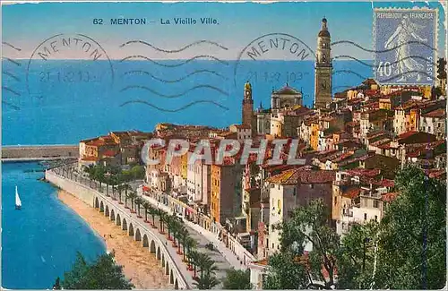 Cartes postales Menton La Vieille Ville