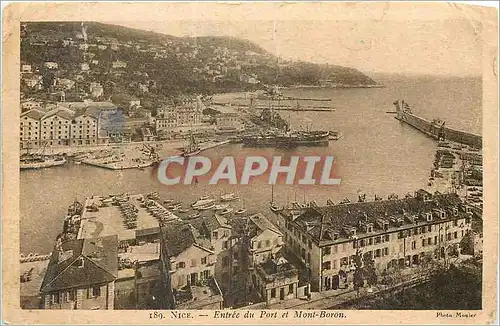 Cartes postales Nice Entree du Port et Mont Boron