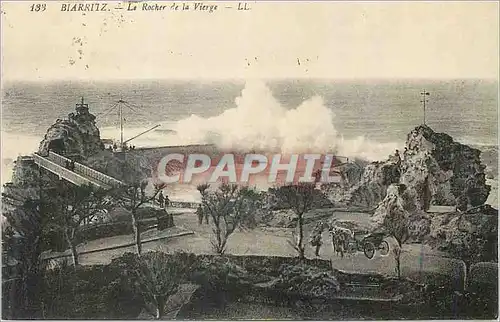 Cartes postales Biarritz Le rocher de la Vierge