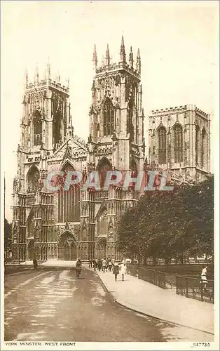 Cartes postales York Minster West Front