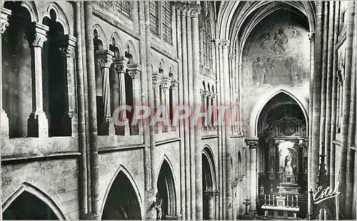 Moderne Karte Eglise Saint Germain de Dourdan Perspective de la Nef et Triforium