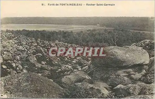 Ansichtskarte AK Foret de Fontainebleau Rocher Saint Germain