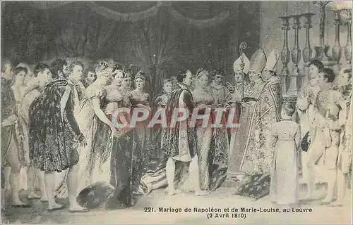 Ansichtskarte AK Mariage de Napoleon et de Marie Louise au Louvre