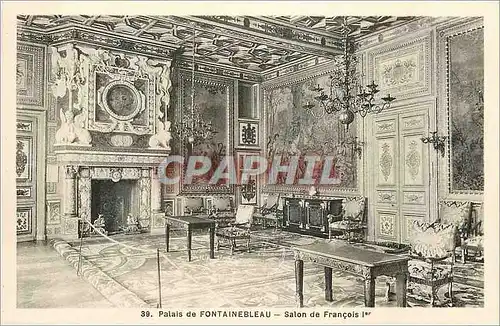 Ansichtskarte AK Palais de Fontainebleau Salon de Francois I