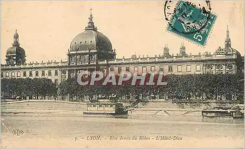 Cartes postales Lyon Rive droite du Rhone L Hotel Dieu