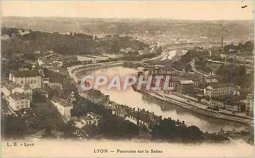 Cartes postales Lyon Panorama sur la Saone