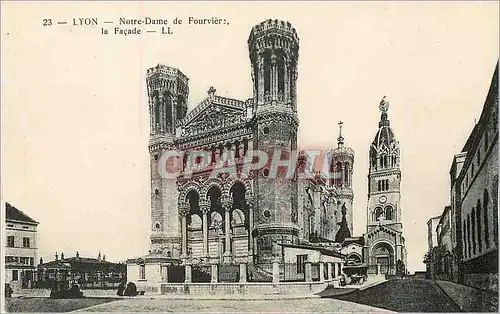 Ansichtskarte AK Lyon Notre Dame de Fourviere la Facade