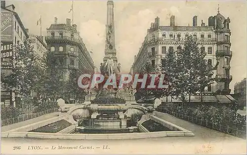 Cartes postales Lyon Le Monument Carnot