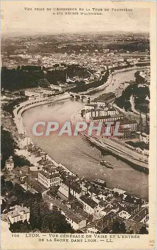 Ansichtskarte AK Lyon Vue generale de vaise et l entree de la Saone dans Lyon