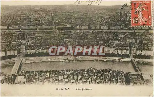 Cartes postales Lyon Vue generale