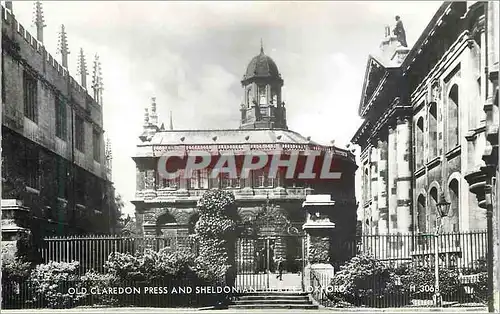 Moderne Karte Old Claredon Press and Sheldonian Theatre Oxford