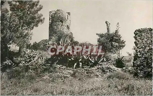 Moderne Karte Grimaud Var Ruines du Chateau