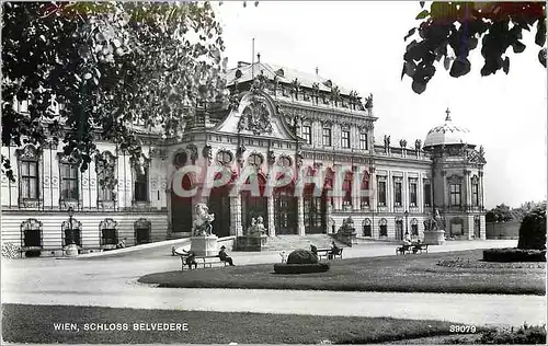 Moderne Karte Vienne Palais du Belvedere