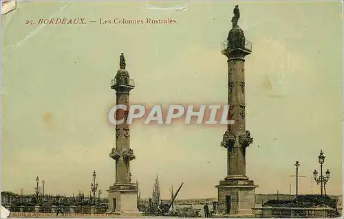 Cartes postales Bordeaux Les Colonnes Rostrales