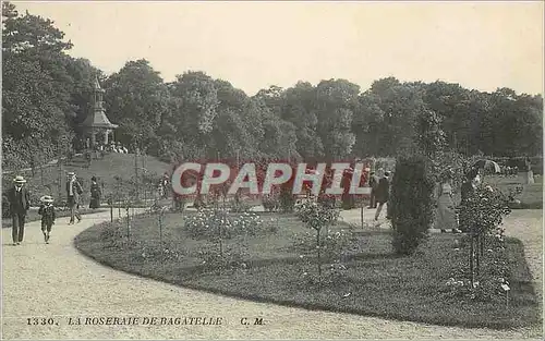 Cartes postales La Roseraie de Bagatelle