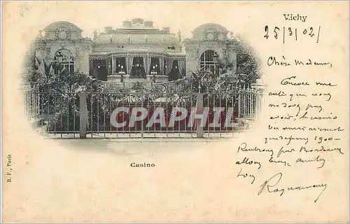 Cartes postales Vichy  Casino (carte 1900)