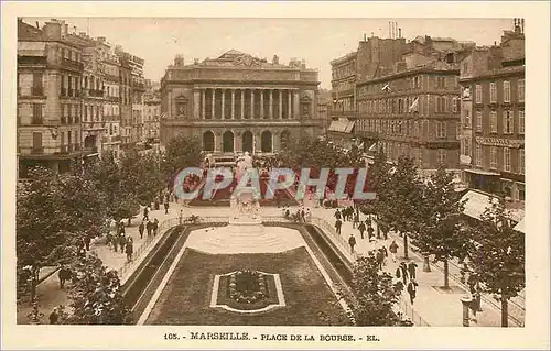 Cartes postales Marseille Place de la Bourse